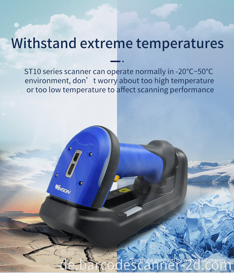 2d drahtloser Barcode -Scanner für Industrie 2D Wireless Barcode Scanner for Industrial